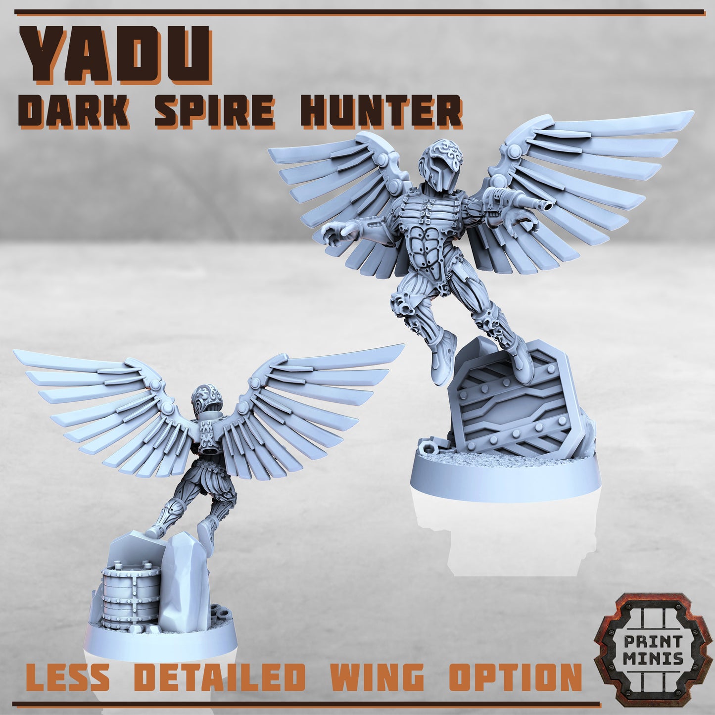 Dark Spire Hunters x4 - Figurine Print Minis - PRINT MINIS - 3DPitFactory