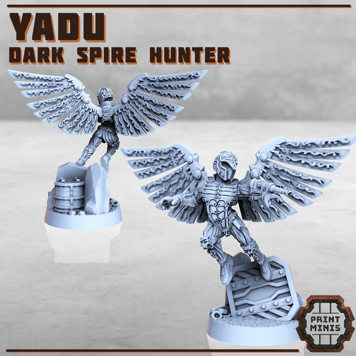 Dark Spire Hunters x4 - Figurine Print Minis - PRINT MINIS - 3DPitFactory