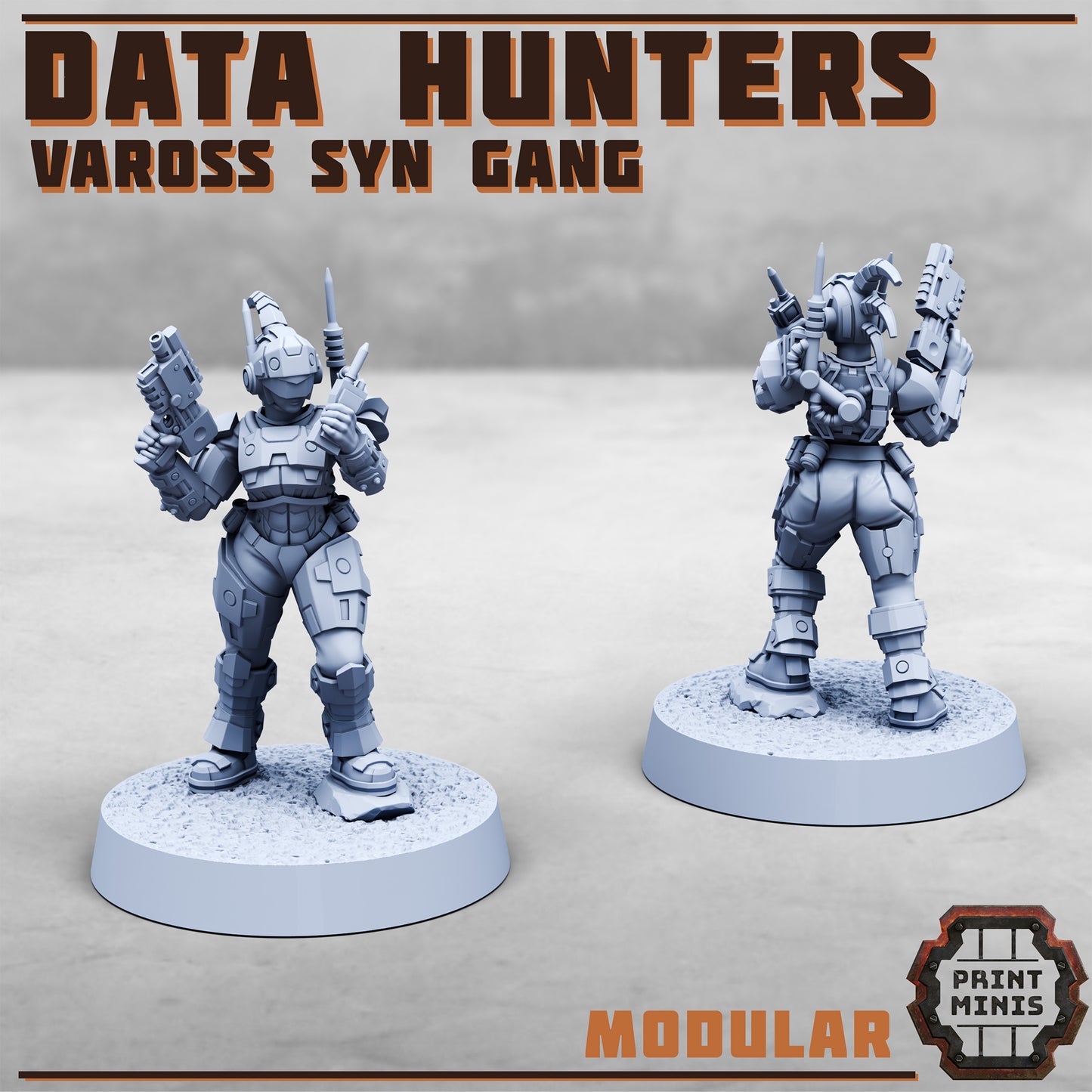 Data Hunters - Figurine Print Minis - PRINT MINIS - 3DPitFactory