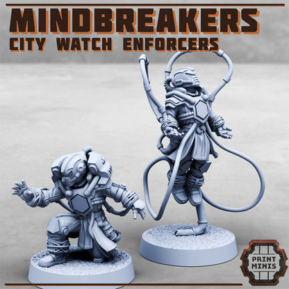 Mindbreakers - Psywither et Soulcrusher - City Watch Enforcers - Figurine Print Minis
