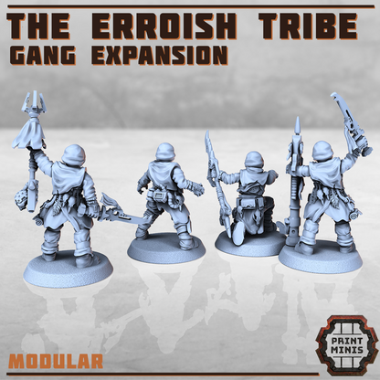 Erroish Tribe Gang Expansion - Figurine Print Minis - PRINT MINIS - 3DPitFactory