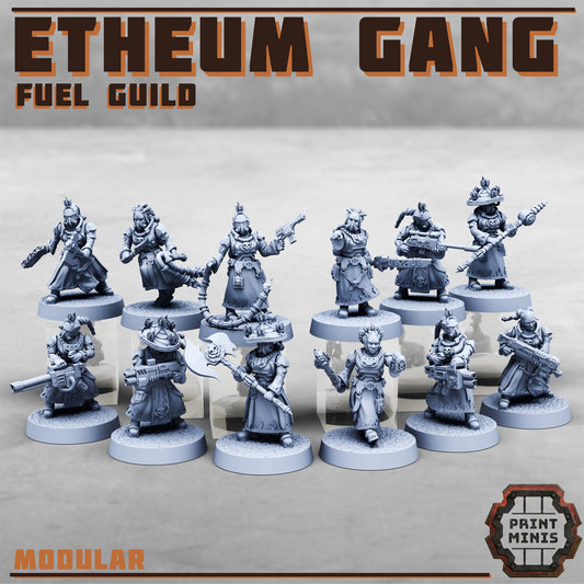 Etheum Gang - Fuel Guild - Figurine Print Minis - PRINT MINIS - 3DPitFactory
