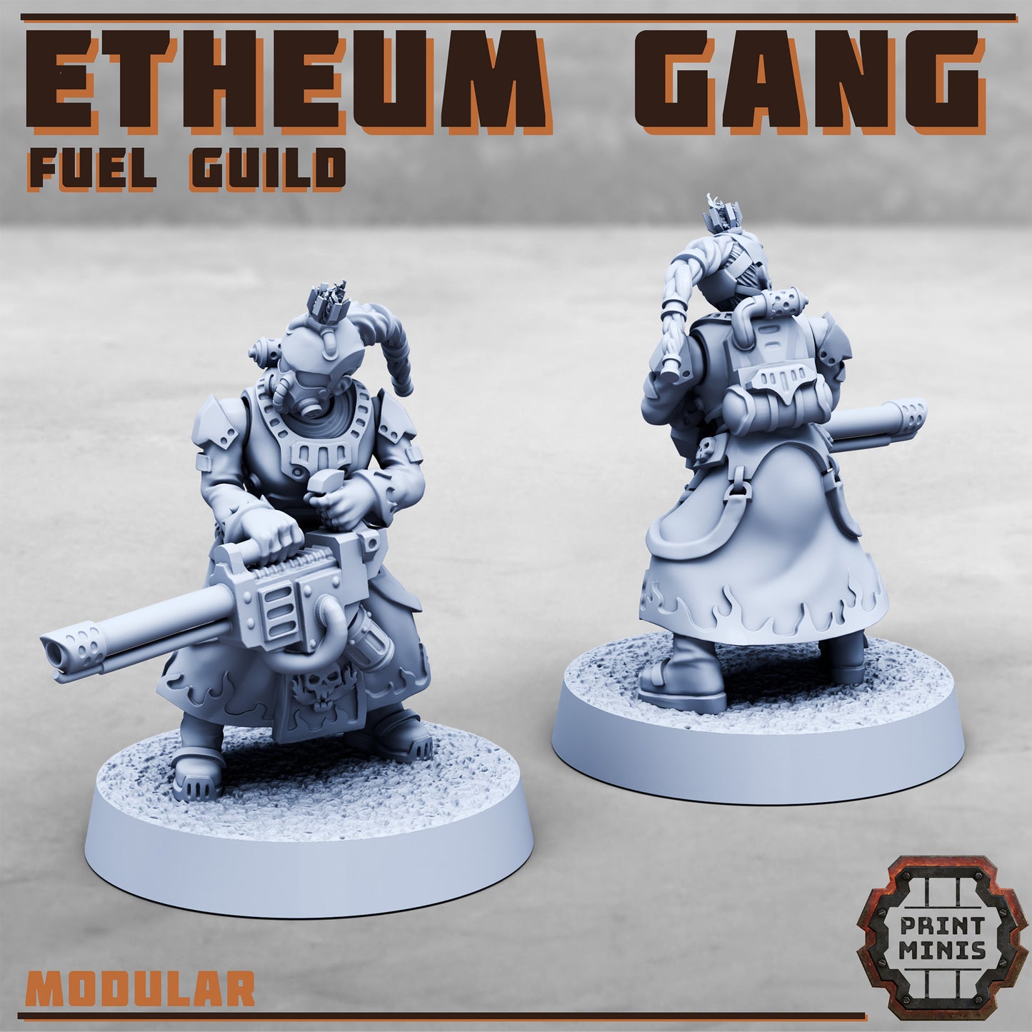 Etheum Gang - Fuel Guild - Figurine Print Minis - PRINT MINIS - 3DPitFactory