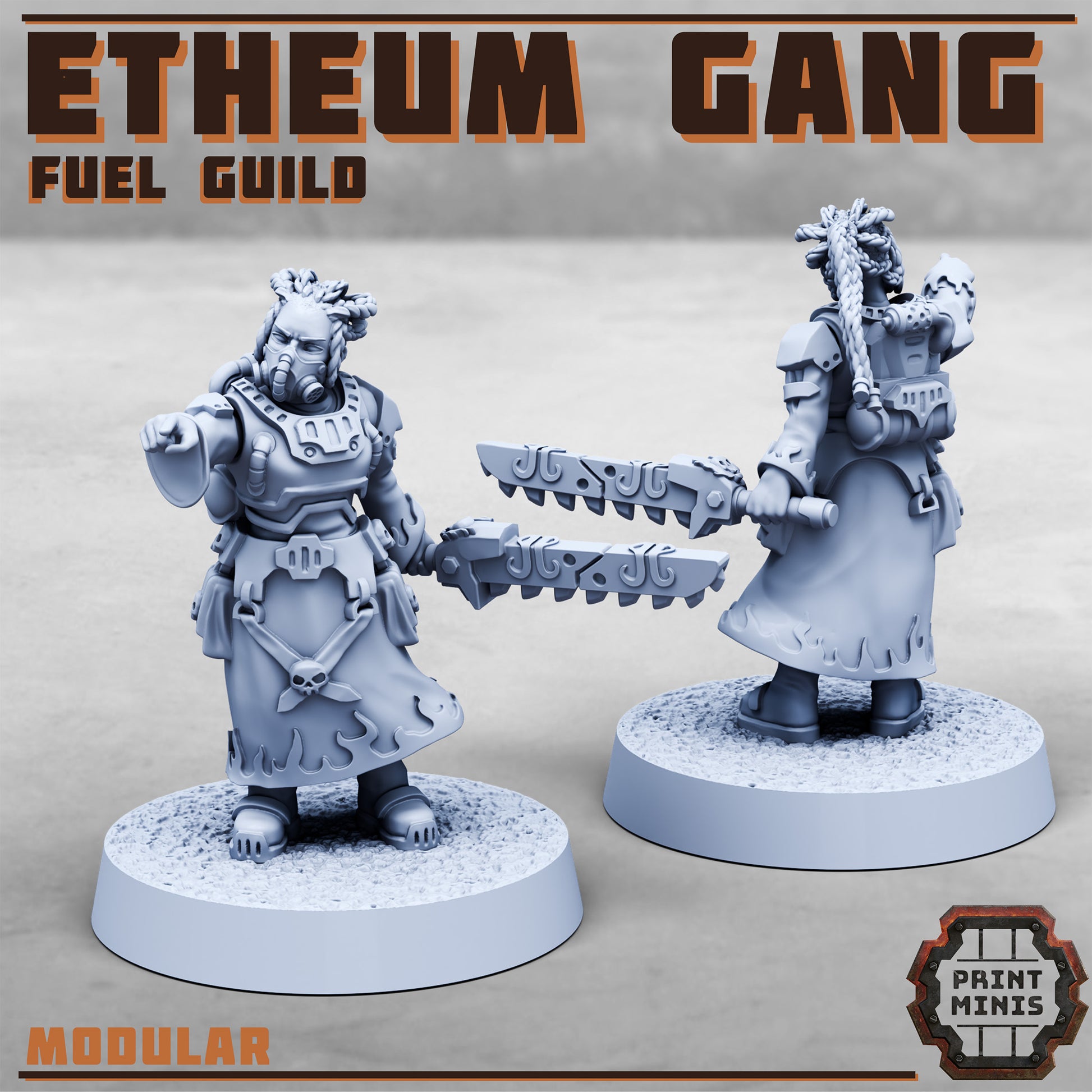 Etheum Gang - Fuel Guild - Figurine Print Minis - PRINT MINIS - 3DPitFactory