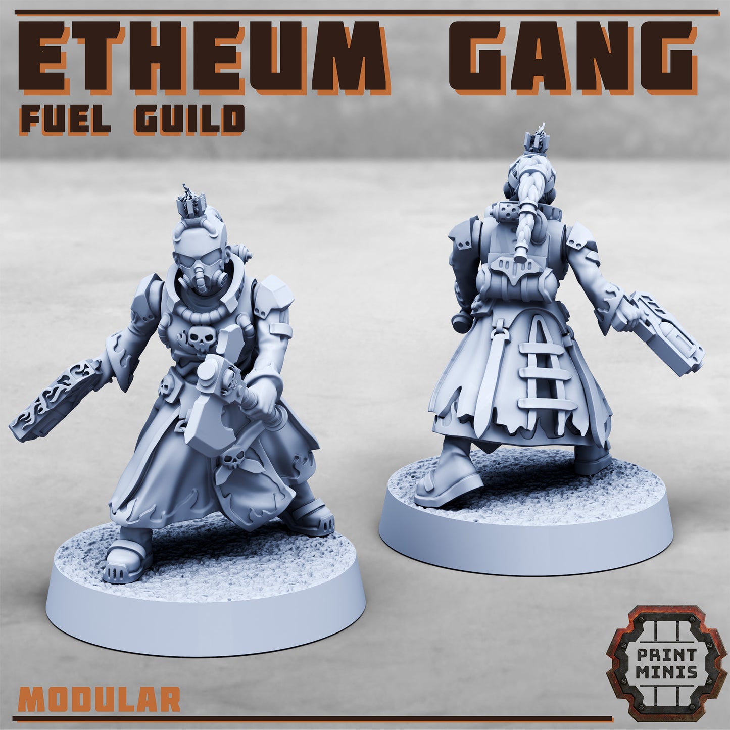 Etheum Gang - Fuel Guild - Figurine Print Minis - PRINT MINIS - 3DPitFactory