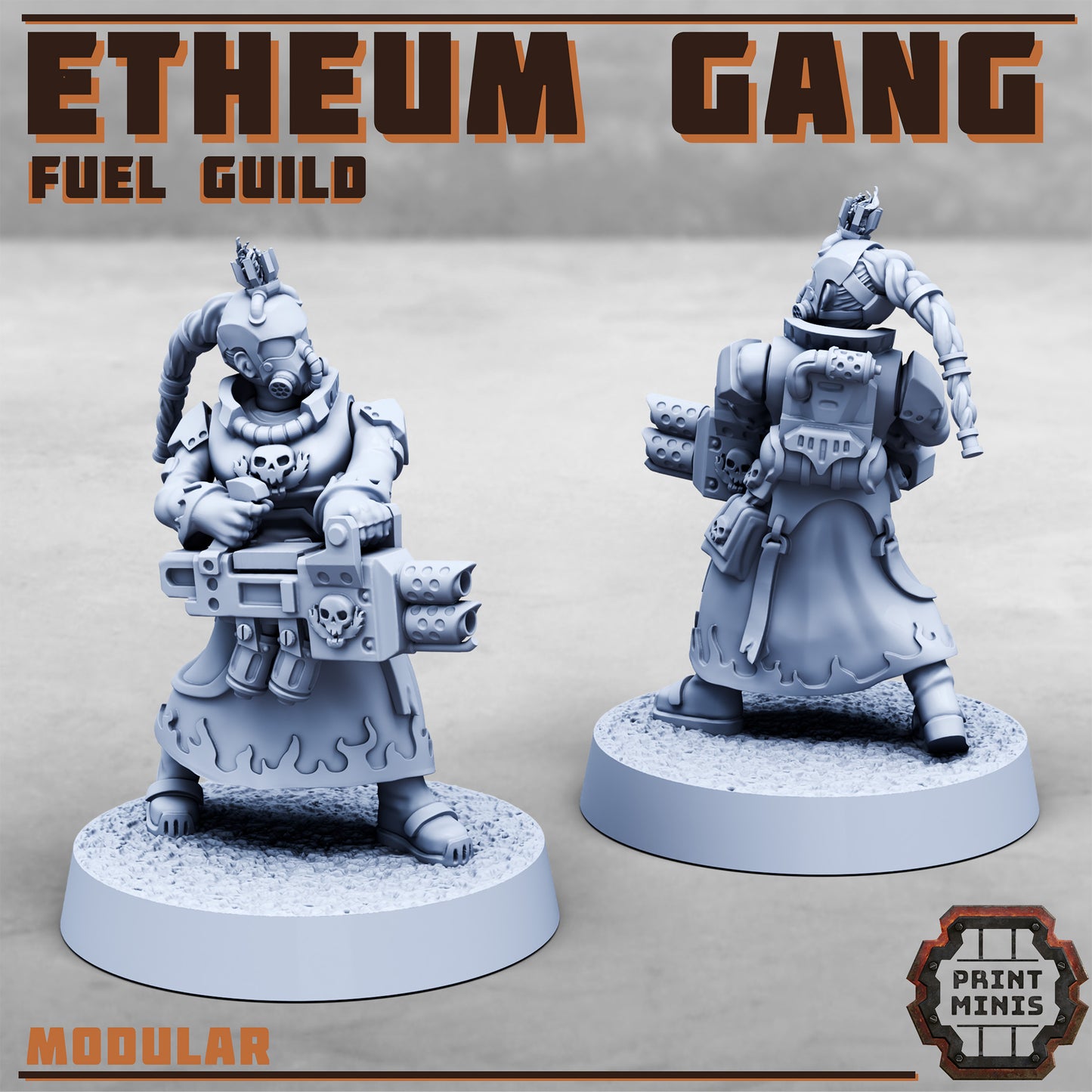 Etheum Gang - Fuel Guild - Figurine Print Minis - PRINT MINIS - 3DPitFactory