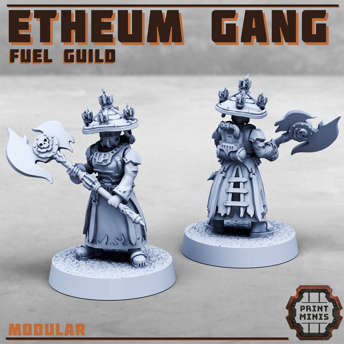 Etheum Gang - Fuel Guild - Figurine Print Minis - PRINT MINIS - 3DPitFactory