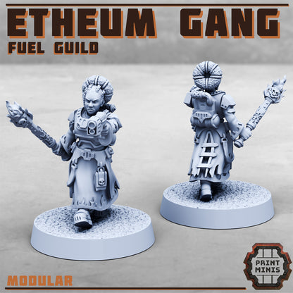 Etheum Gang - Fuel Guild - Figurine Print Minis - PRINT MINIS - 3DPitFactory