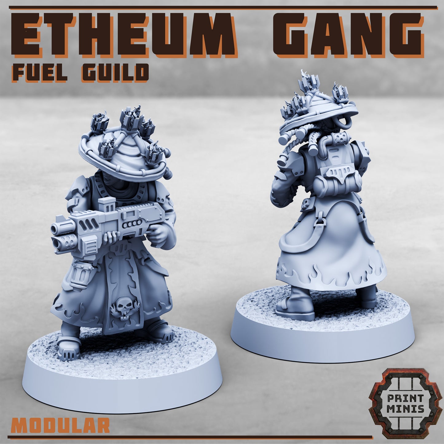 Etheum Gang - Fuel Guild - Figurine Print Minis - PRINT MINIS - 3DPitFactory