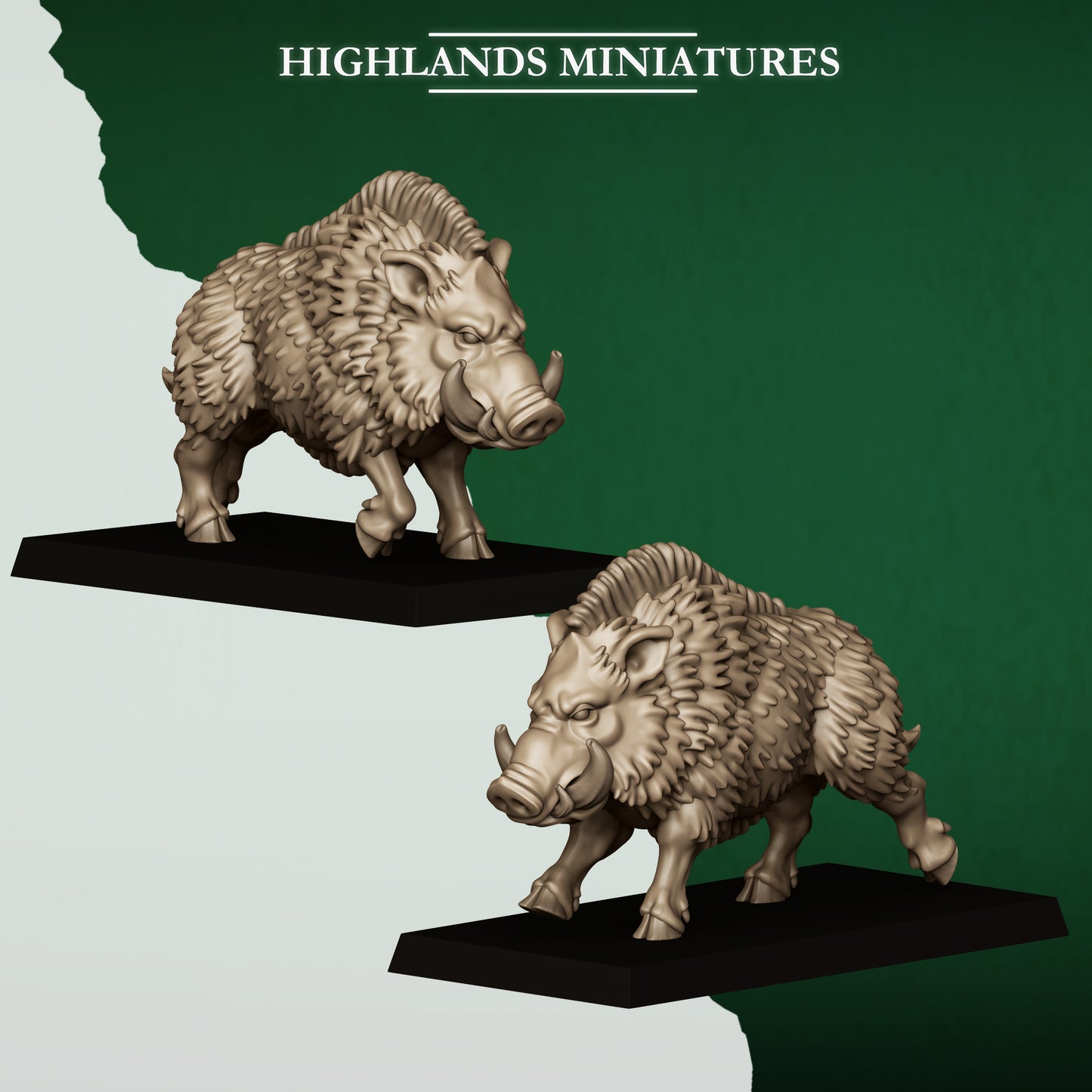 FERAL ANIMALS AND BEASTAMERS  - HIGHLANDS Miniatures