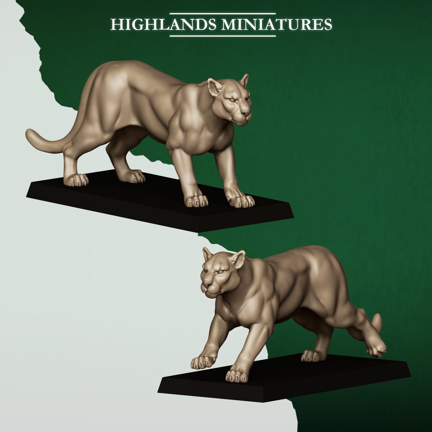 FERAL ANIMALS AND BEASTAMERS  - HIGHLANDS Miniatures