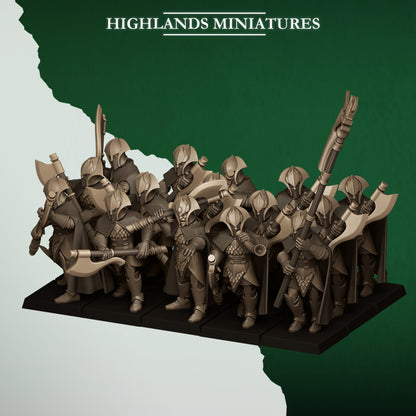 FERAL AXEMEN - Figurine Highlands Miniatures