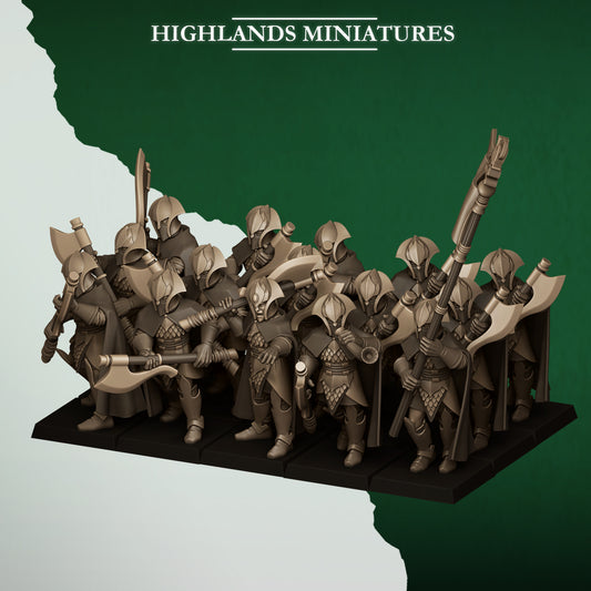 FERAL AXEMEN - Figurine Highlands Miniatures