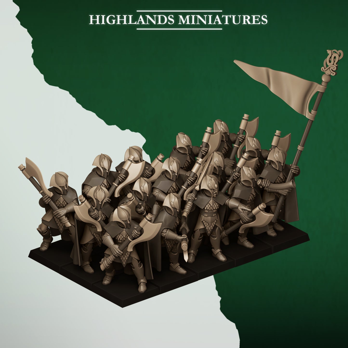 FERAL AXEMEN - Figurine Highlands Miniatures