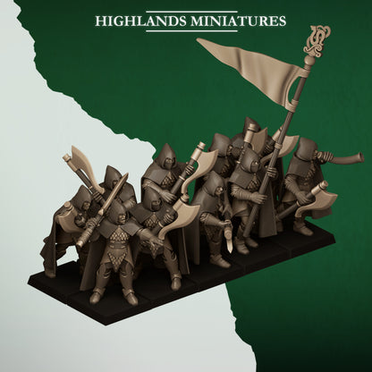 FERAL AXEMEN - Figurine Highlands Miniatures