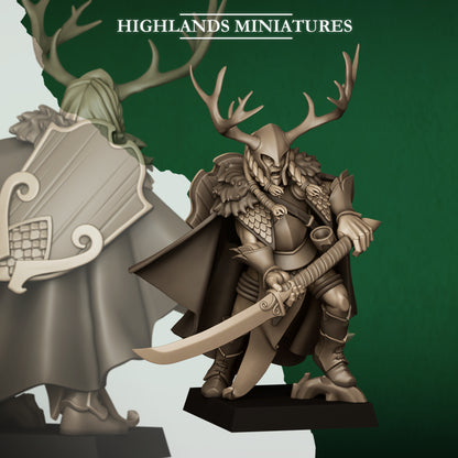 FERAL ELF HIGHBORN - Figurine Highlands Miniatures