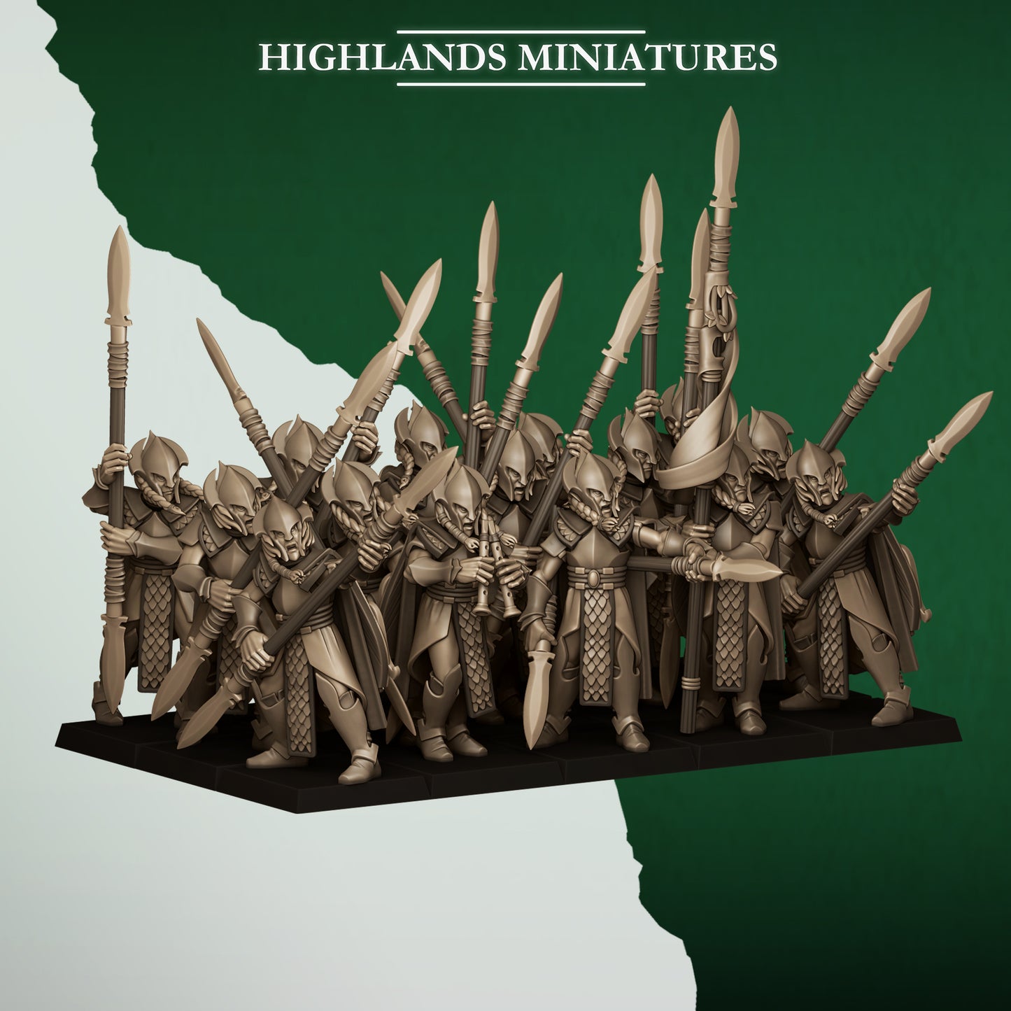 FERAL SPEARMEN - Figurine Highlands Miniatures
