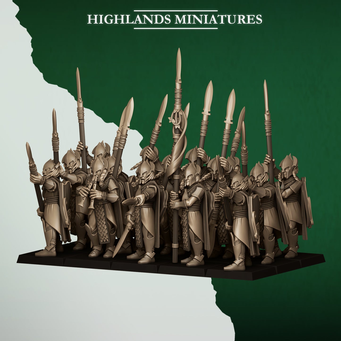 FERAL SPEARMEN - Figurine Highlands Miniatures
