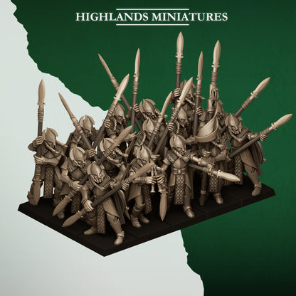 FERAL SPEARMEN - Figurine Highlands Miniatures