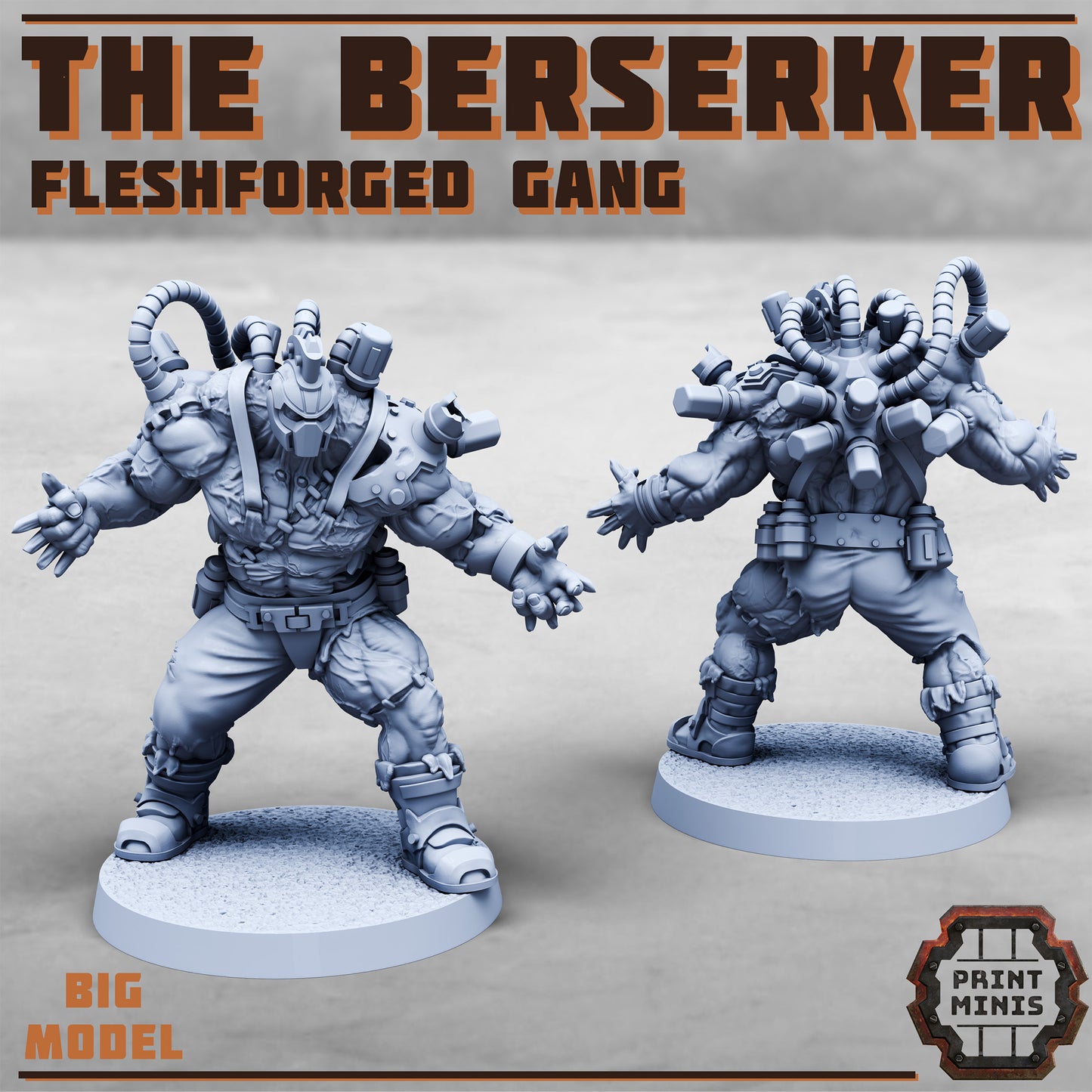 The Berserker - Fleshforged Gang - Figurine Print Minis