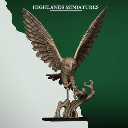 GREAT OWL RIDERS - Figurine Highlands Miniatures