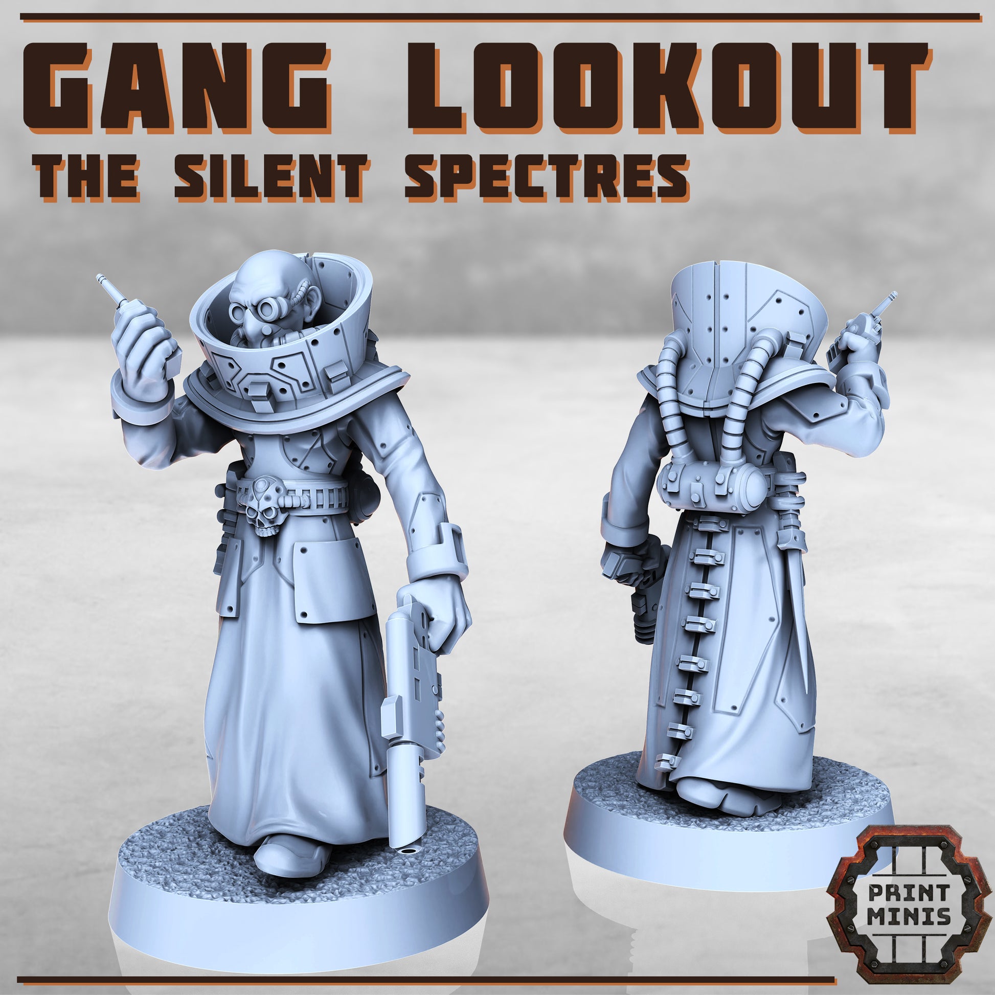 Silent Spectre Look Out - Figurine Print Minis - PRINT MINIS - 3DPitFactory