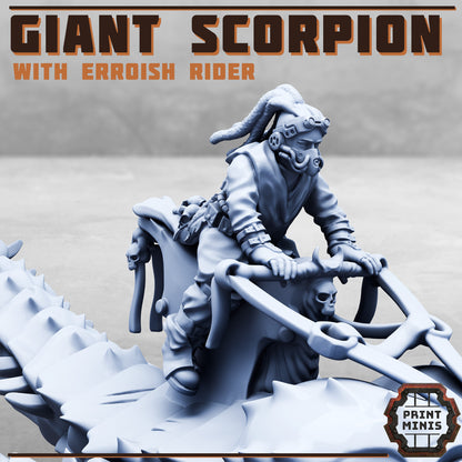 Giant Scorpion with Rider