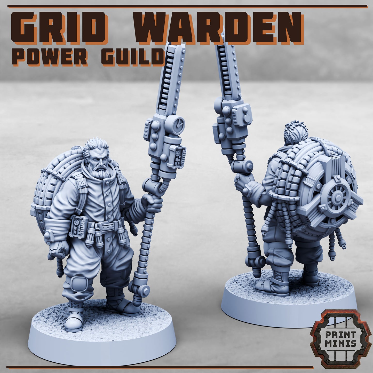Grid Warden - Power Guild - Figurine Print Minis