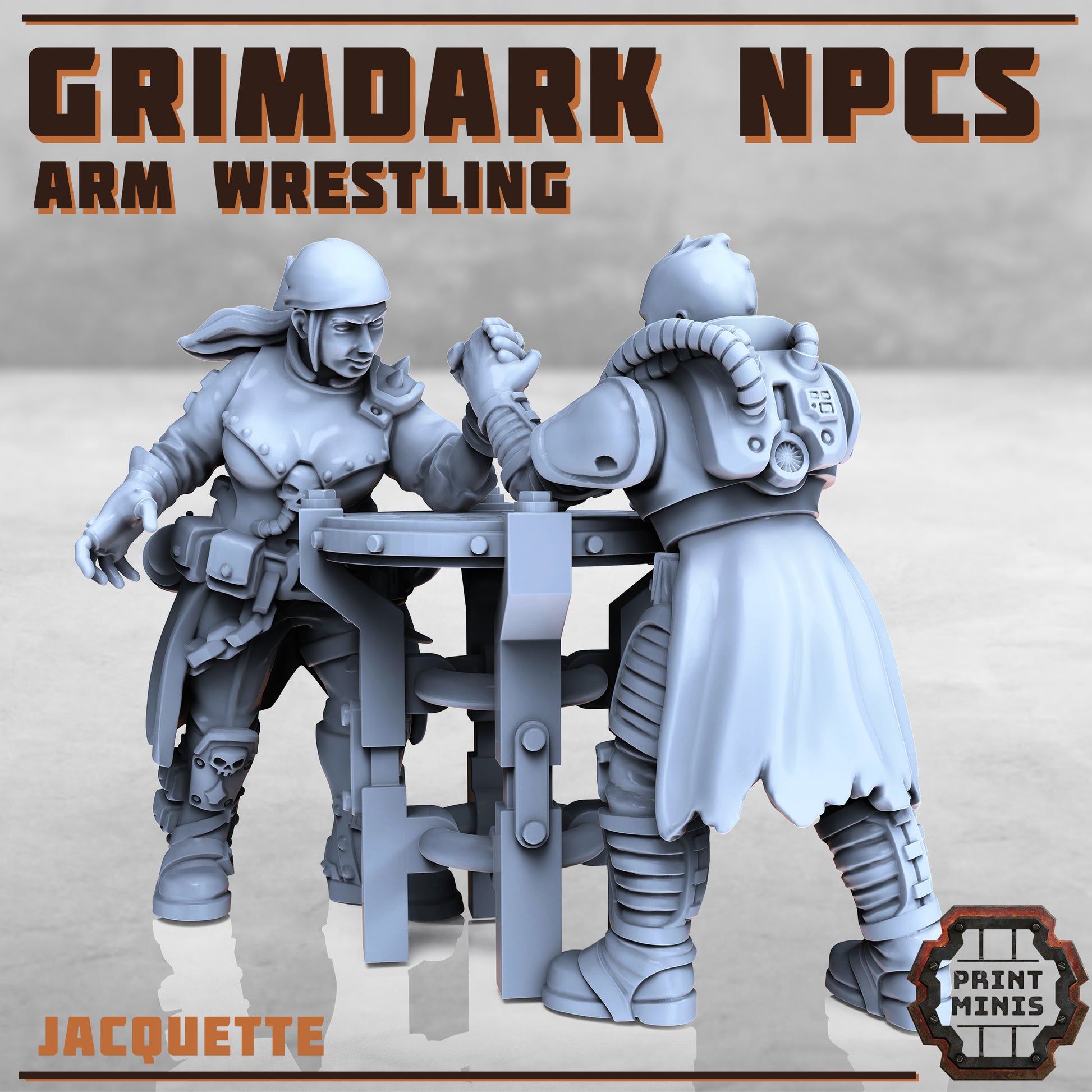 Grimdark NPCS - 7 Figurines - Figurine Print Minis - PRINT MINIS - 3DPitFactory