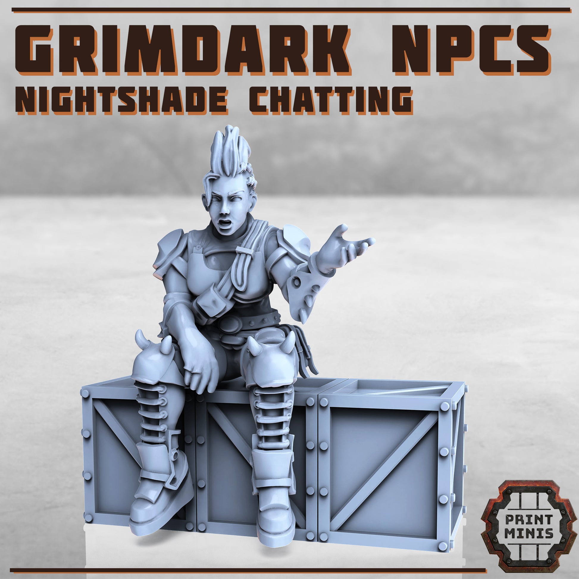 Grimdark NPCS - 7 Figurines - Figurine Print Minis - PRINT MINIS - 3DPitFactory