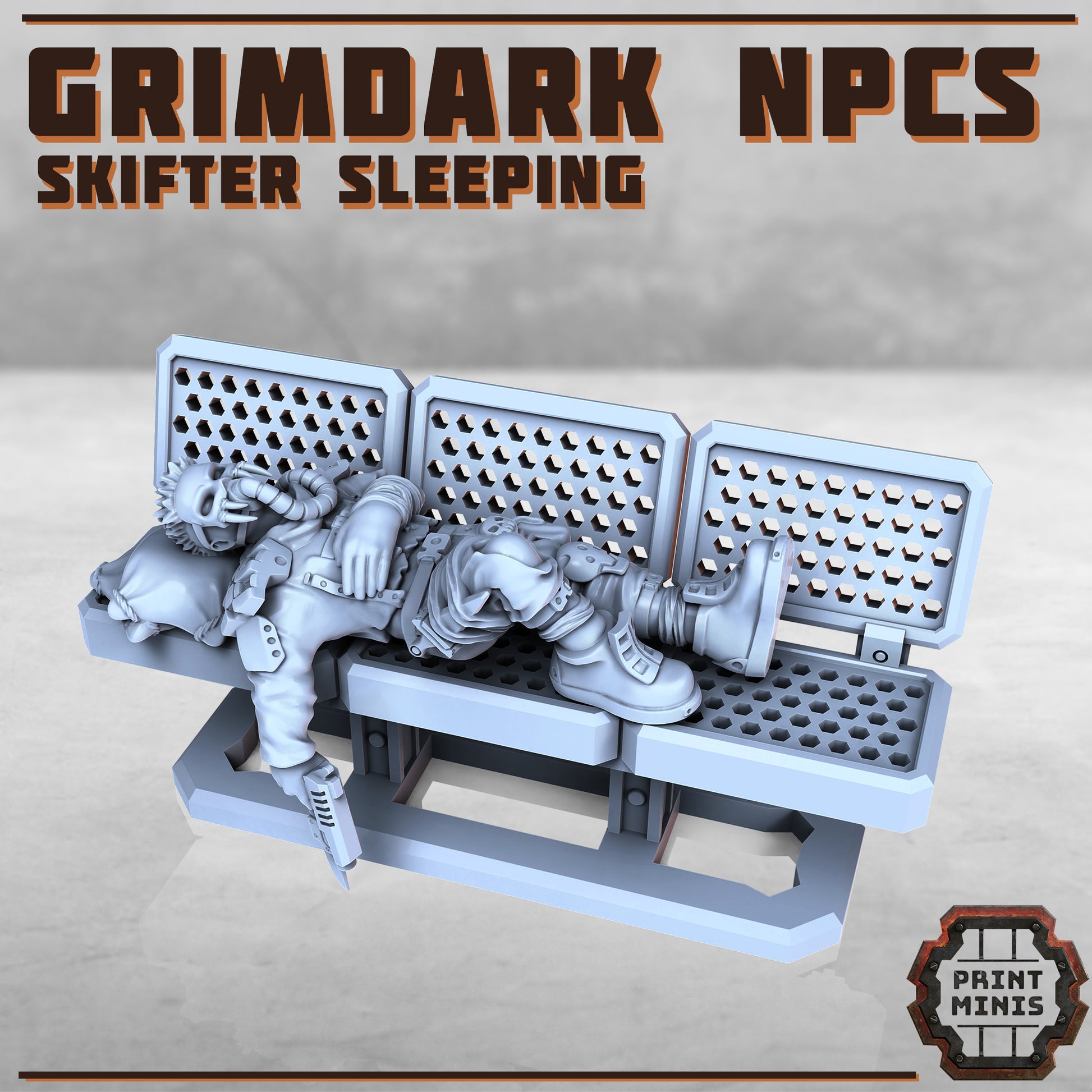 Grimdark NPCS - 7 Figurines - Figurine Print Minis - PRINT MINIS - 3DPitFactory