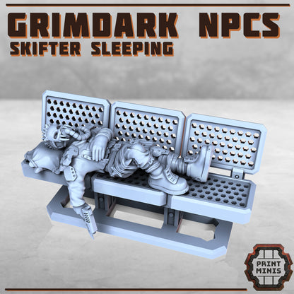 Grimdark NPCS - 7 Figurines - Figurine Print Minis - PRINT MINIS - 3DPitFactory