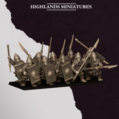 HOBGOBLIN SPEARMEN - Highlands Miniatures