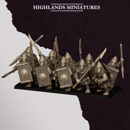 HOBGOBLIN SPEARMEN - Highlands Miniatures