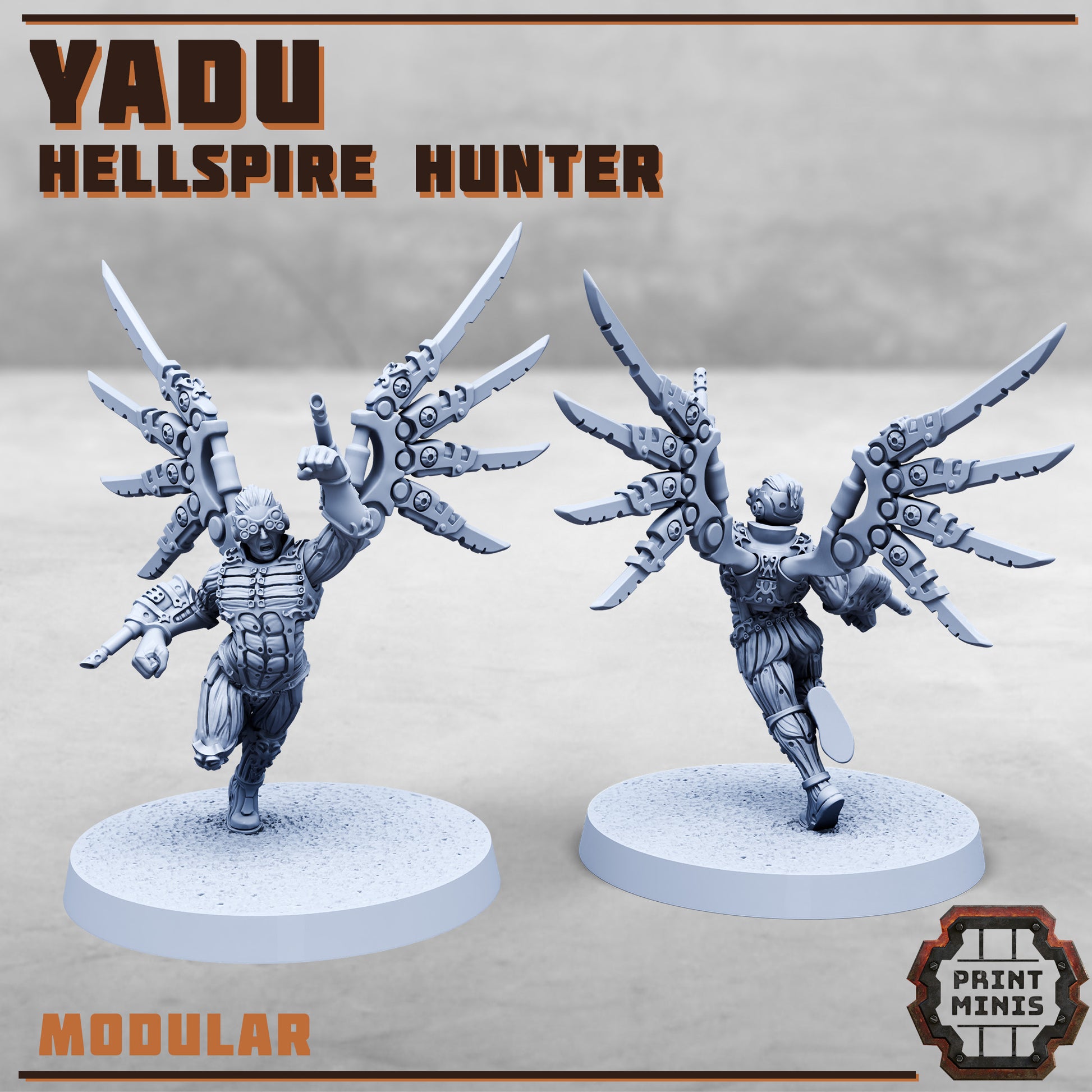 Hellspire Hunters - Figurine Print Minis - PRINT MINIS - 3DPitFactory