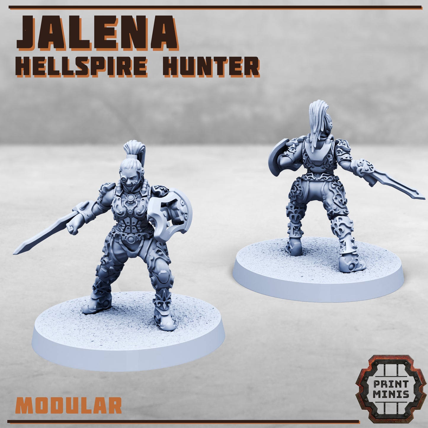 Hellspire Hunters - Figurine Print Minis - PRINT MINIS - 3DPitFactory