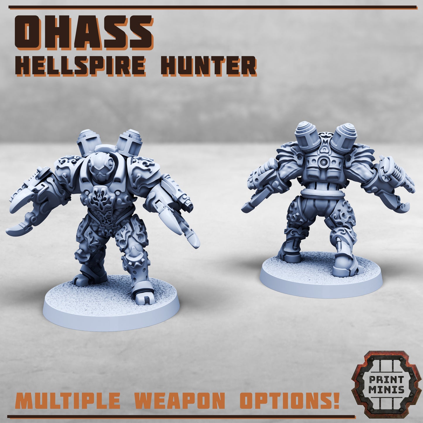 Hellspire Hunters - Figurine Print Minis - PRINT MINIS - 3DPitFactory
