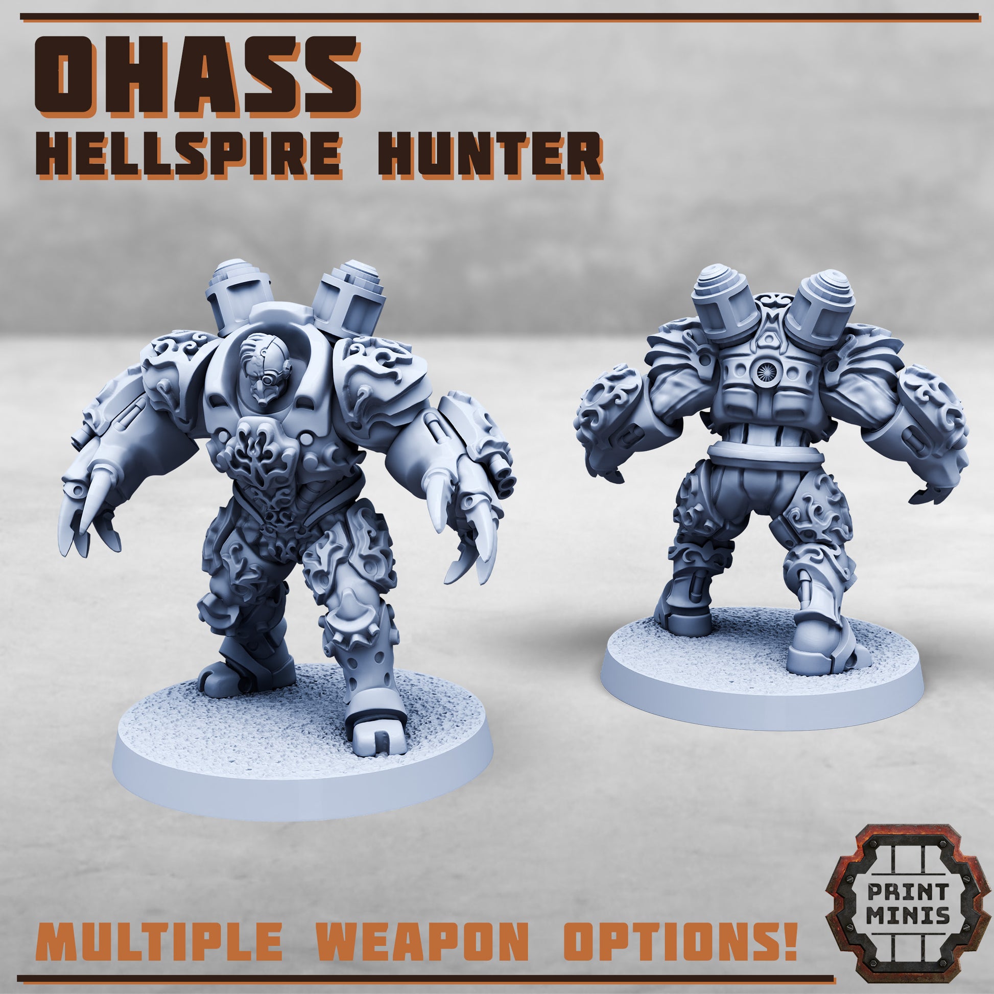 Hellspire Hunters - Figurine Print Minis - PRINT MINIS - 3DPitFactory