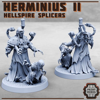 Herminius II and minion - Figurine Print Minis