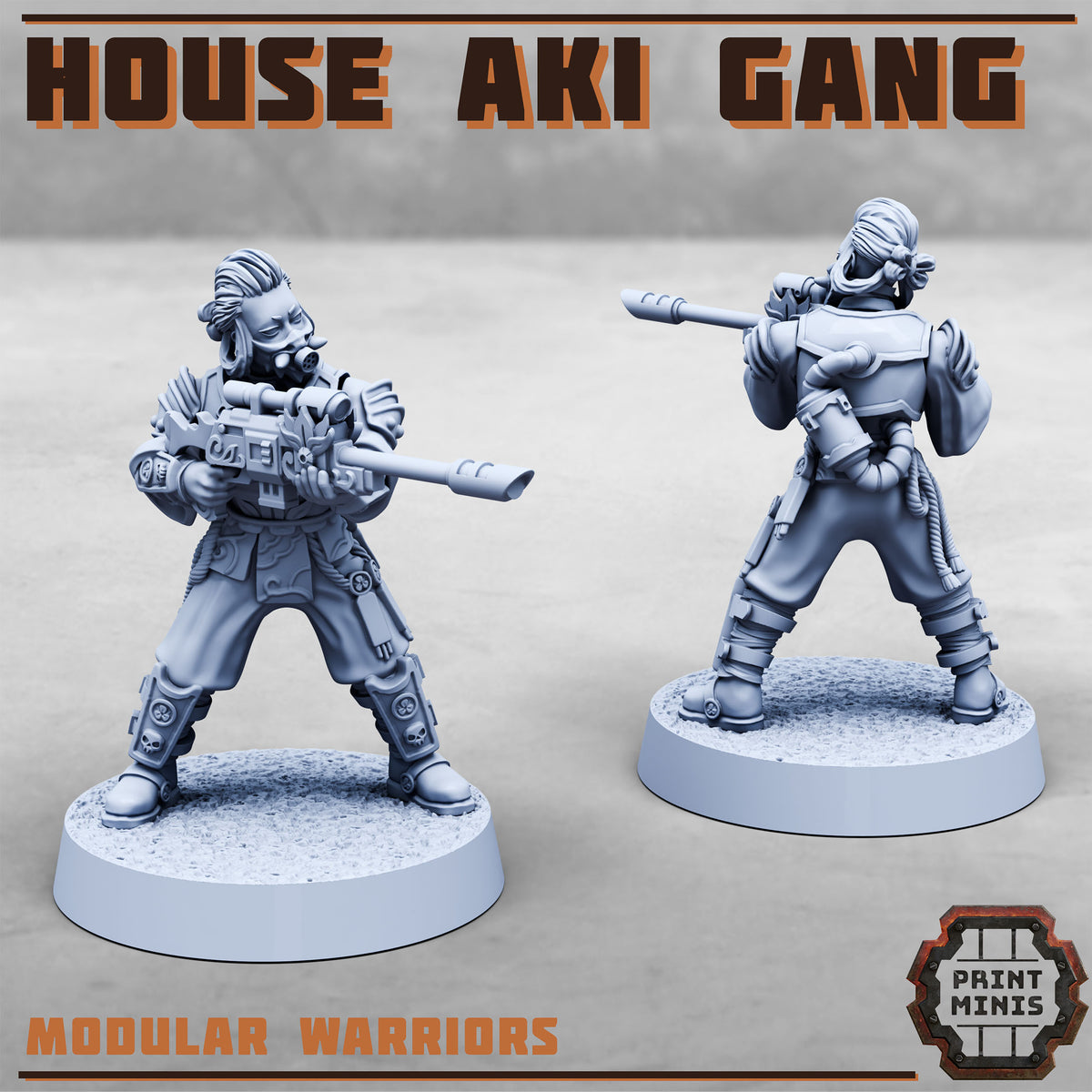 House Aki Gang - Figurine Print Minis - PRINT MINIS - 3DPitFactory