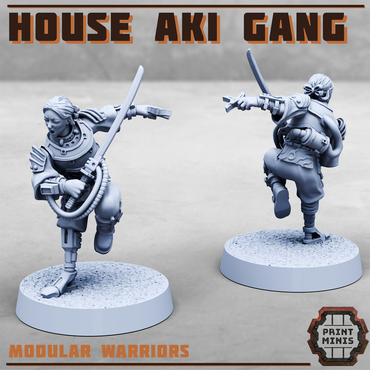 House Aki Gang - Figurine Print Minis - PRINT MINIS - 3DPitFactory