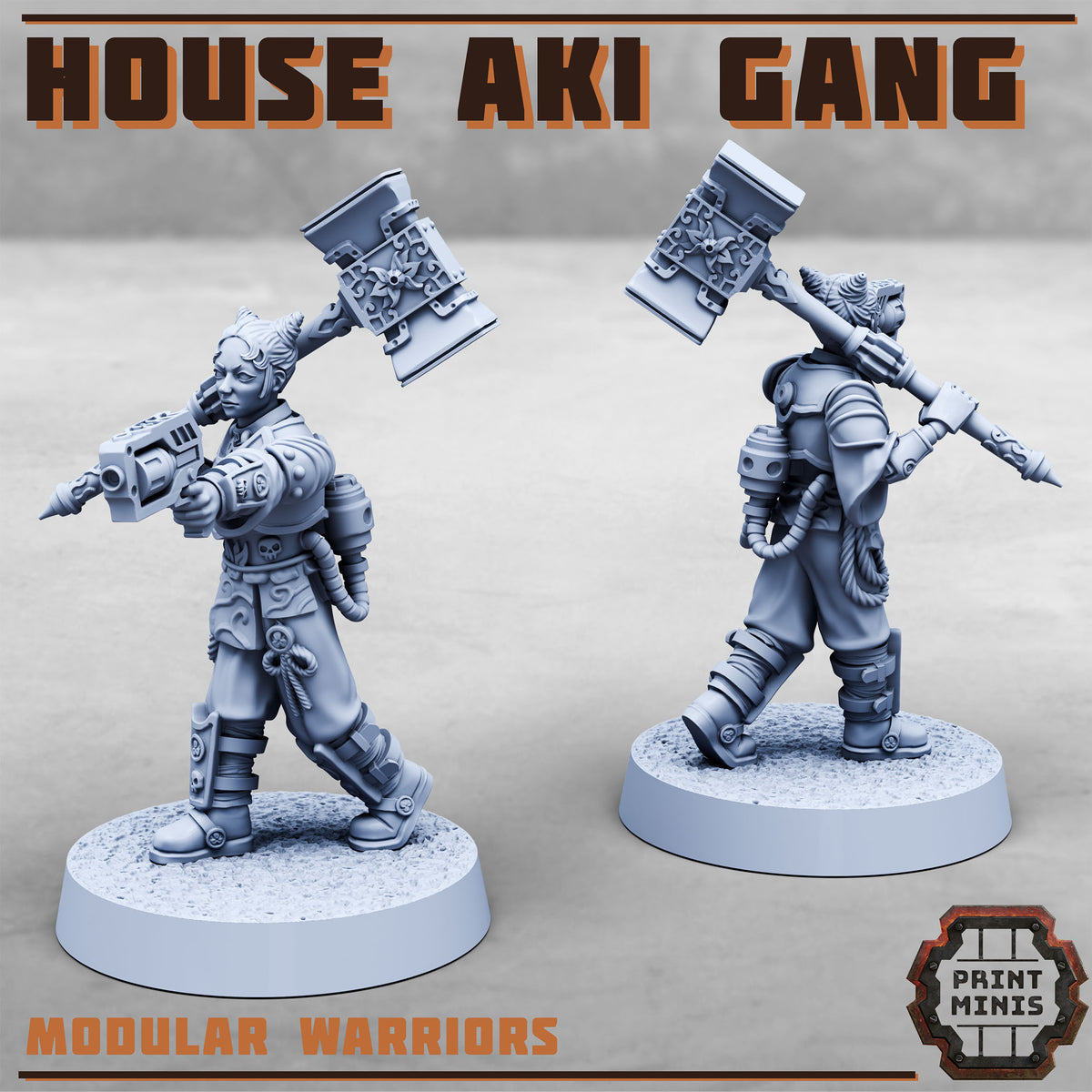 House Aki Gang - Figurine Print Minis - PRINT MINIS - 3DPitFactory