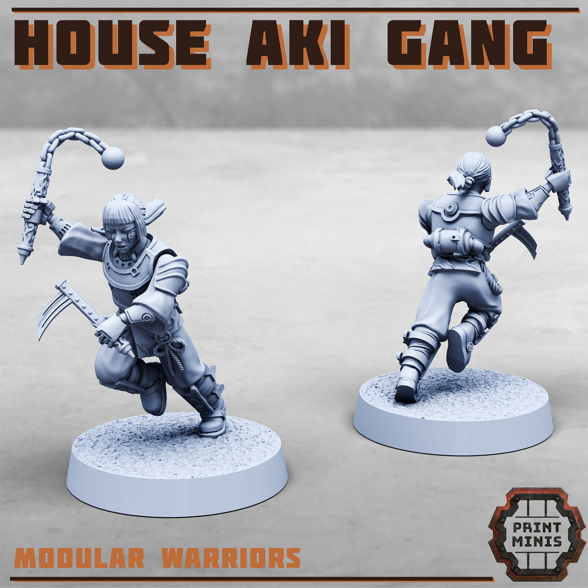 House Aki Gang - Figurine Print Minis - PRINT MINIS - 3DPitFactory