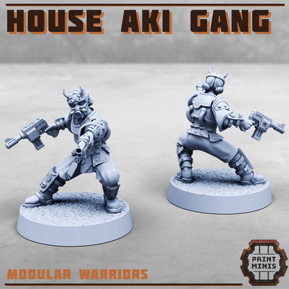 House Aki Gang - Figurine Print Minis - PRINT MINIS - 3DPitFactory