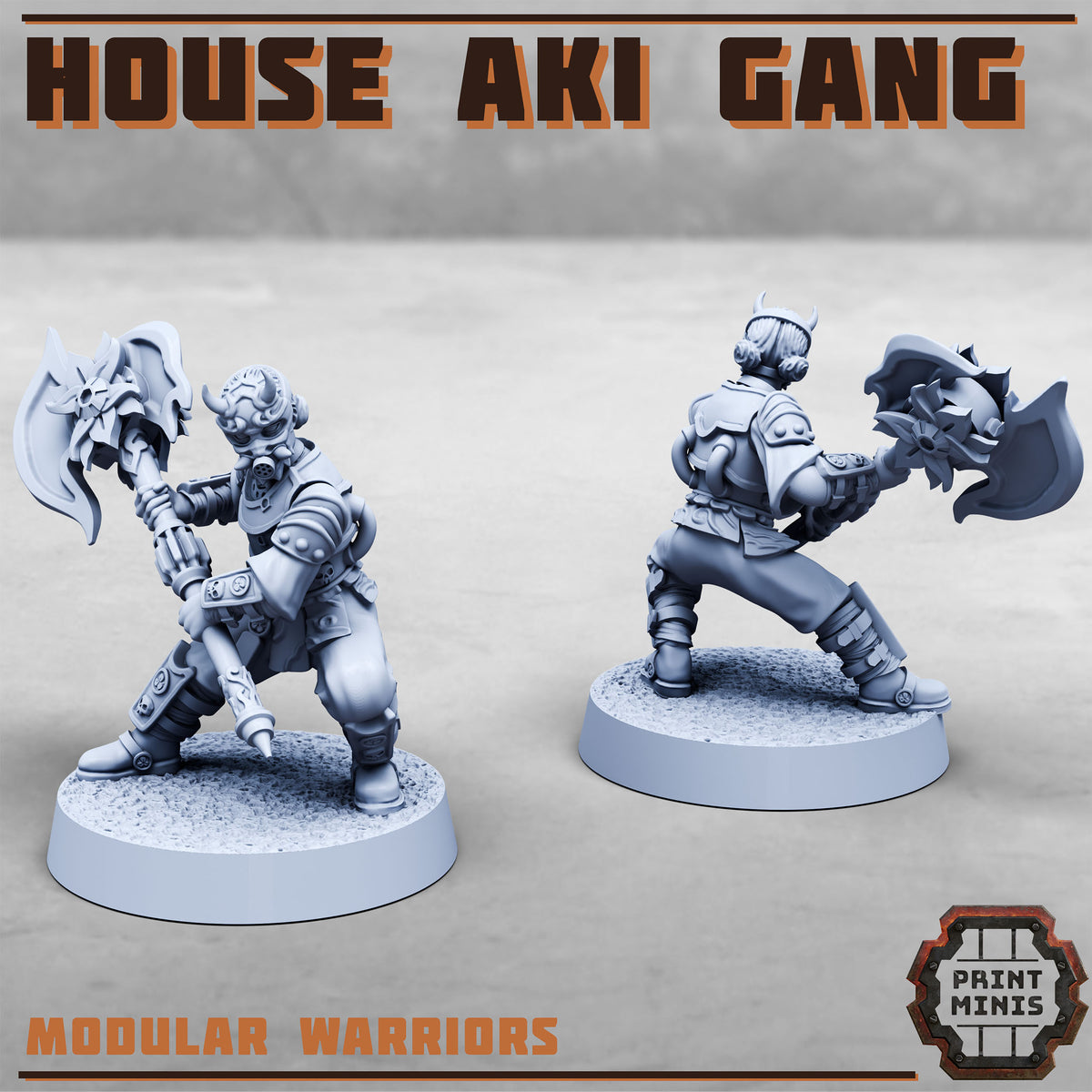 House Aki Gang - Figurine Print Minis - PRINT MINIS - 3DPitFactory
