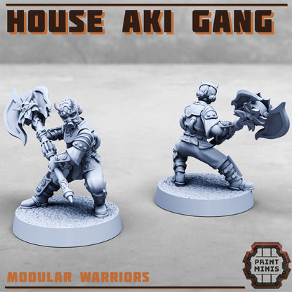 House Aki Gang - Figurine Print Minis - PRINT MINIS - 3DPitFactory