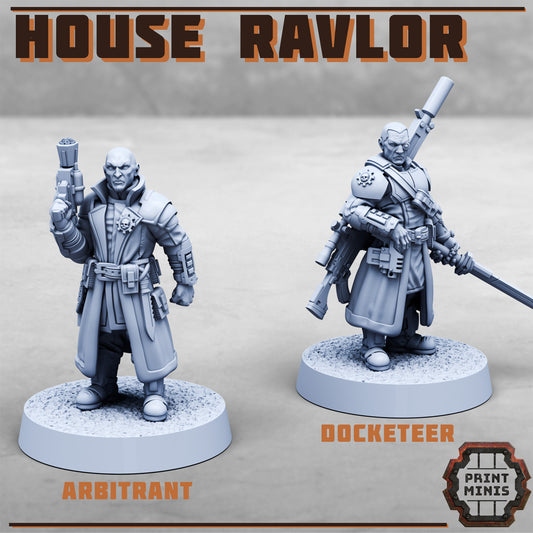 HOUSE RAVLOR - Arbitrant + Docketeer - Figurine Print Minis