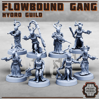 Flowbound - Hydro Guild Gang - Figurine Print Minis