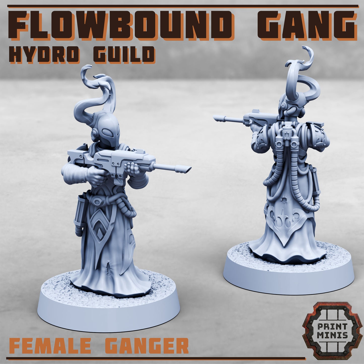Flowbound - Hydro Guild Gang - Figurine Print Minis