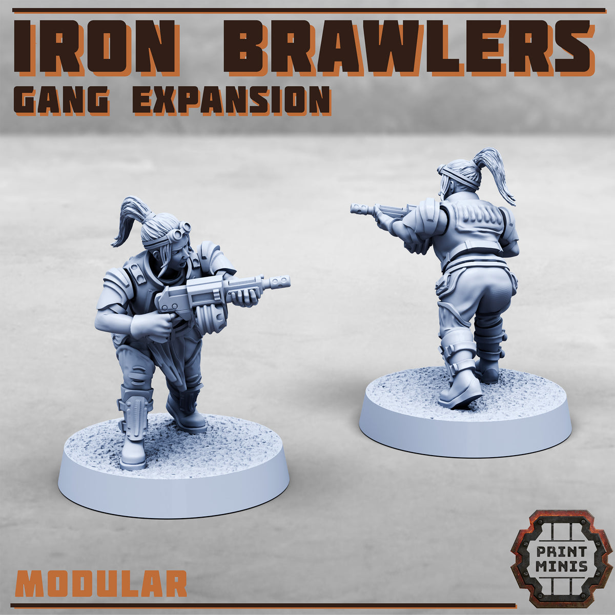 Iron Brawlers – Gang Expansion - Figurine Print Minis - PRINT MINIS - 3DPitFactory